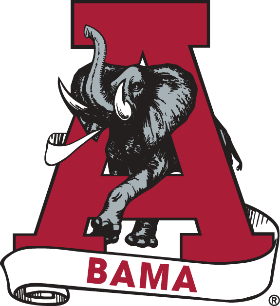 Alabama Crimson Tide 1974-2000 Secondary Logo diy DTF decal sticker